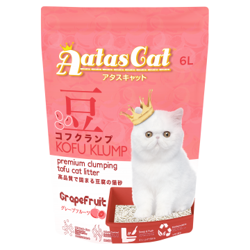 Aatas Kofu Klump Tofu Cat Litter Grapefruit 6L (4packs)